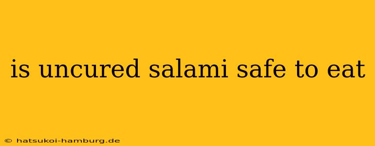 is uncured salami safe to eat