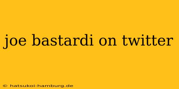 joe bastardi on twitter