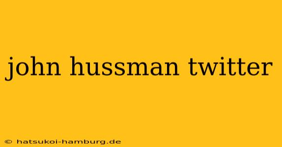 john hussman twitter