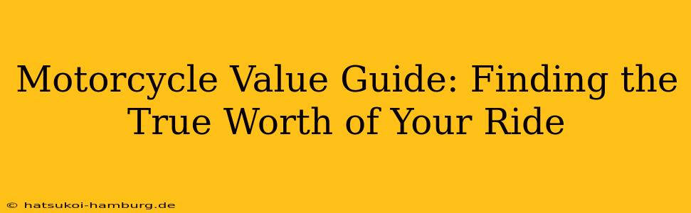 Motorcycle Value Guide: Finding the True Worth of Your Ride