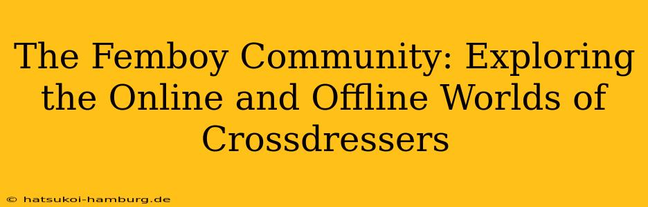 The Femboy Community: Exploring the Online and Offline Worlds of Crossdressers