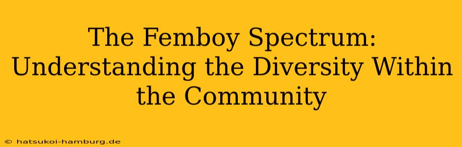 The Femboy Spectrum: Understanding the Diversity Within the Community