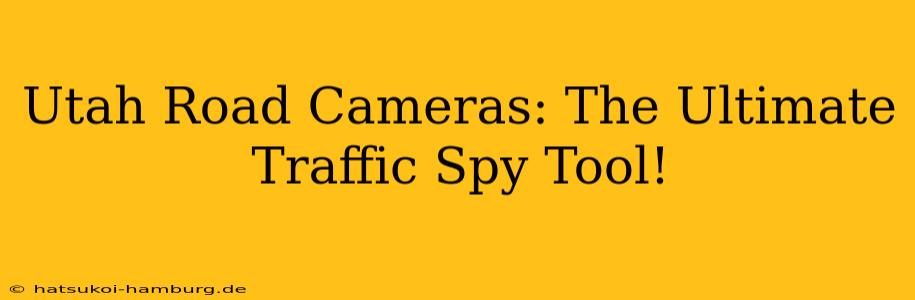 Utah Road Cameras: The Ultimate Traffic Spy Tool!