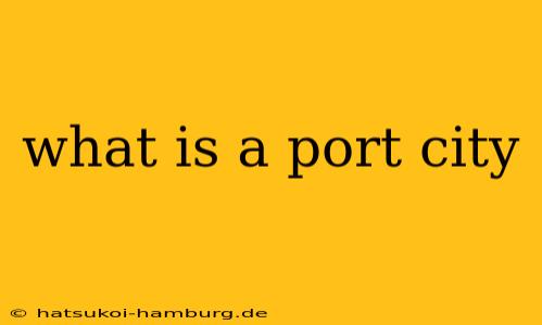 what is a port city
