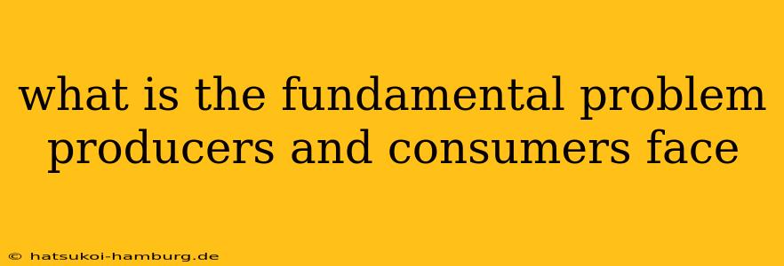 what is the fundamental problem producers and consumers face