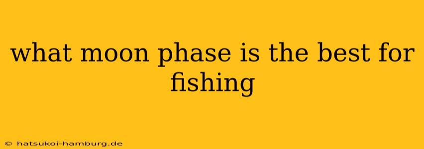 what moon phase is the best for fishing